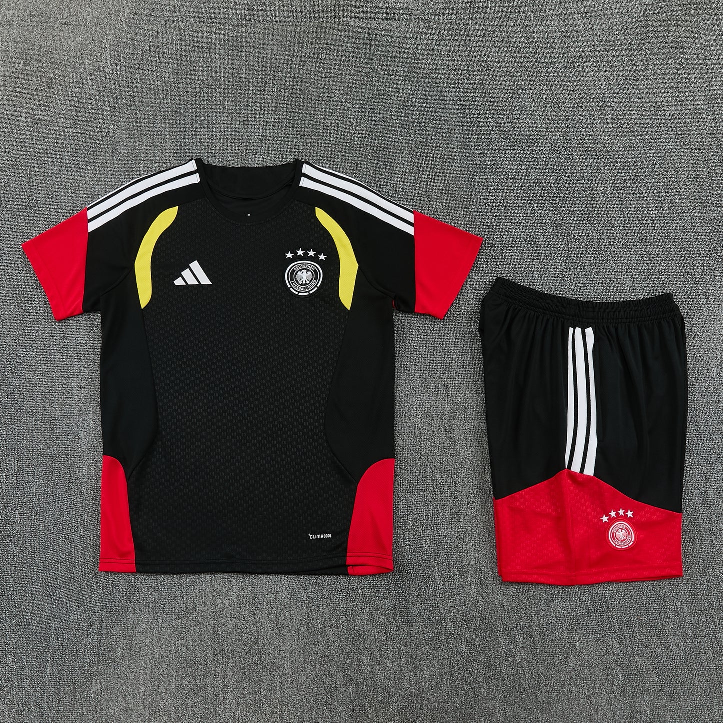Germany Shorts Set-Black and Red