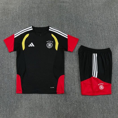 Germany Shorts Set-Black and Red