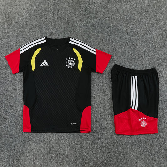 Germany Shorts Set-Black and Red