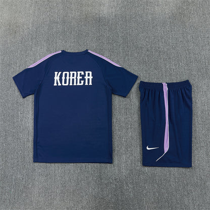 Korea Shorts Set-Navy Blue