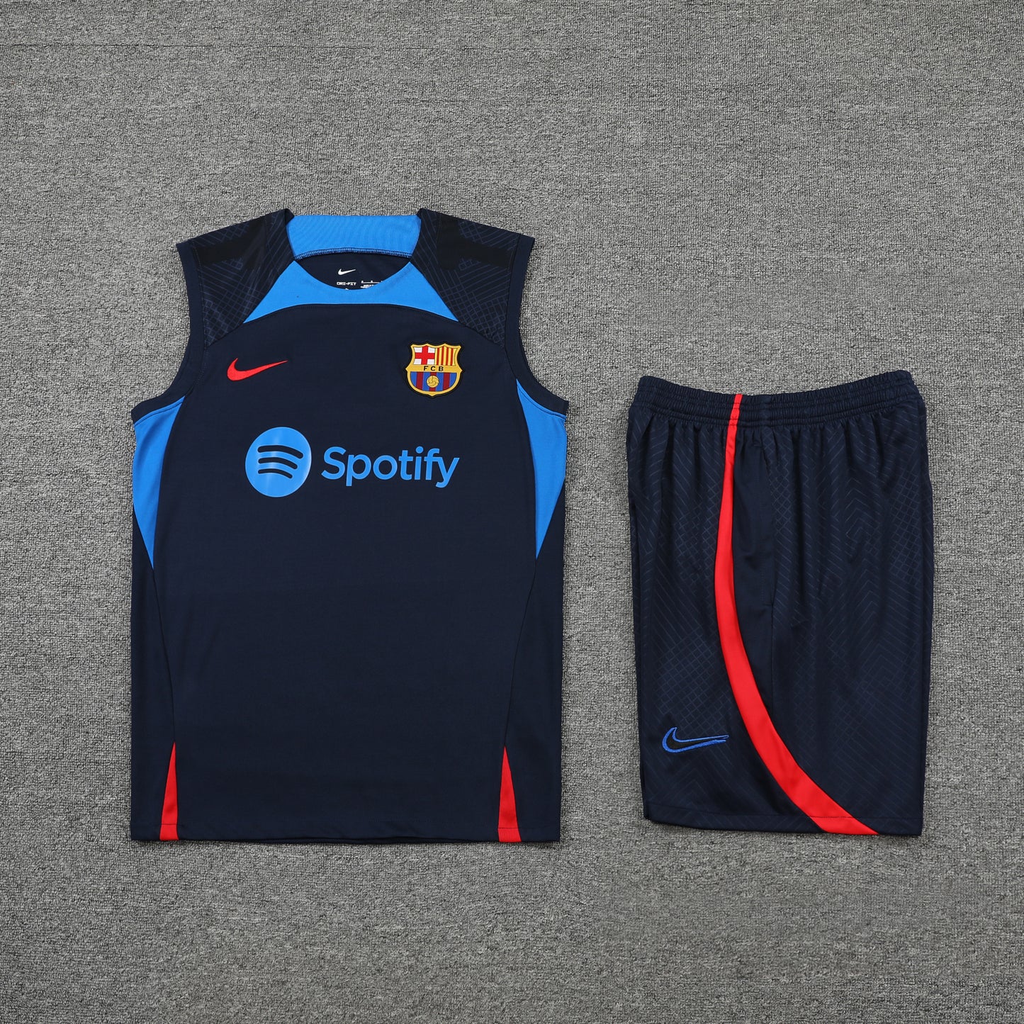 Barcelona Vest Set-Navy Blue