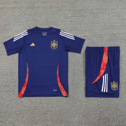 Spain Shorts Set-Navy Blue