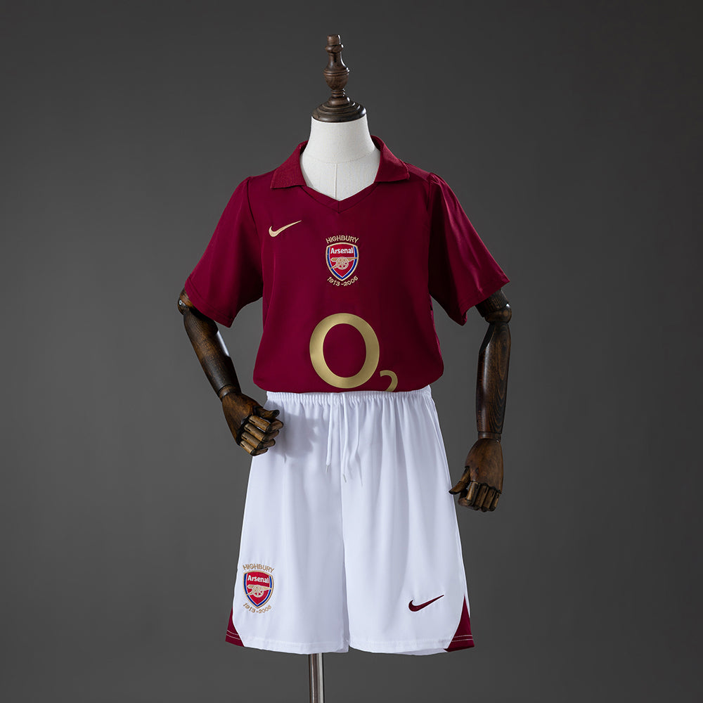 Arsenal 05/06 Home Retro Kids Kit