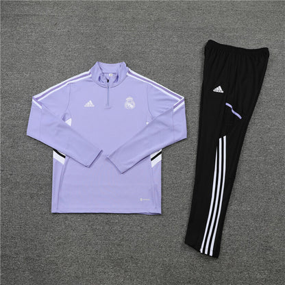 Real Madrid Tracksuit-Purple and Black