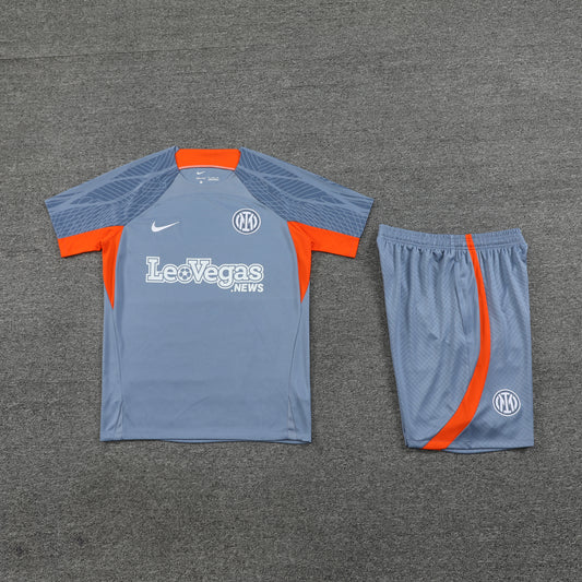 Inter Milan Shorts Set-Grey and Orange