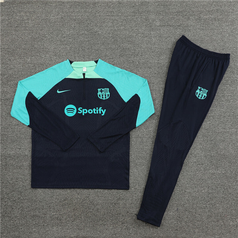 Barcelona Tracksuit-Black and Blue