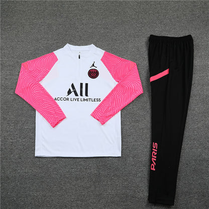 PSG Tracksuit-White, Pink and Black