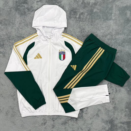 Italy Windbreaker Set - White