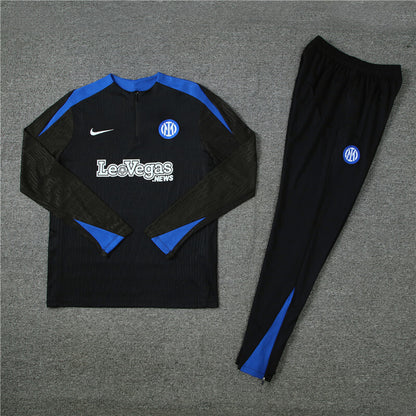 Inter Milan Tracksuit-Black and Blue