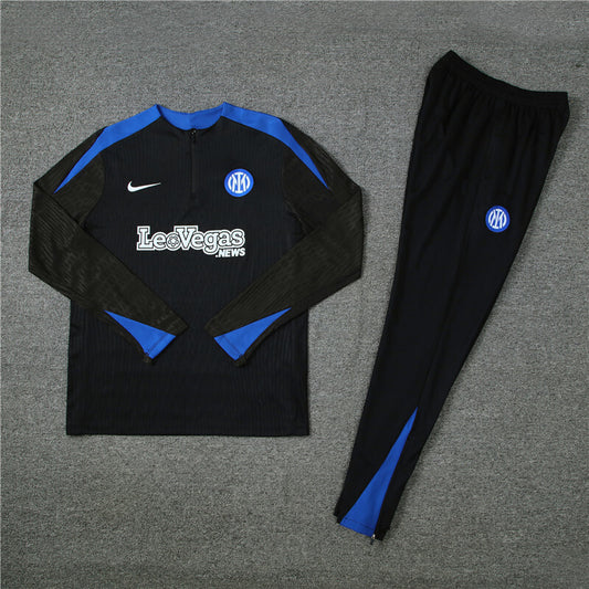 Inter Milan Tracksuit-Black and Blue