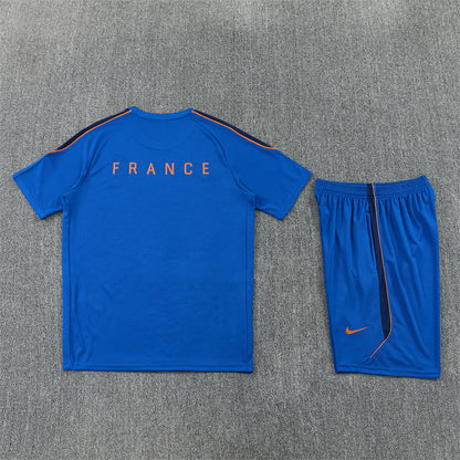 France Shorts Set-Dark Blue