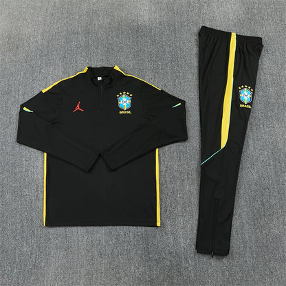 Brazil Tracksuit-Black and Yellow