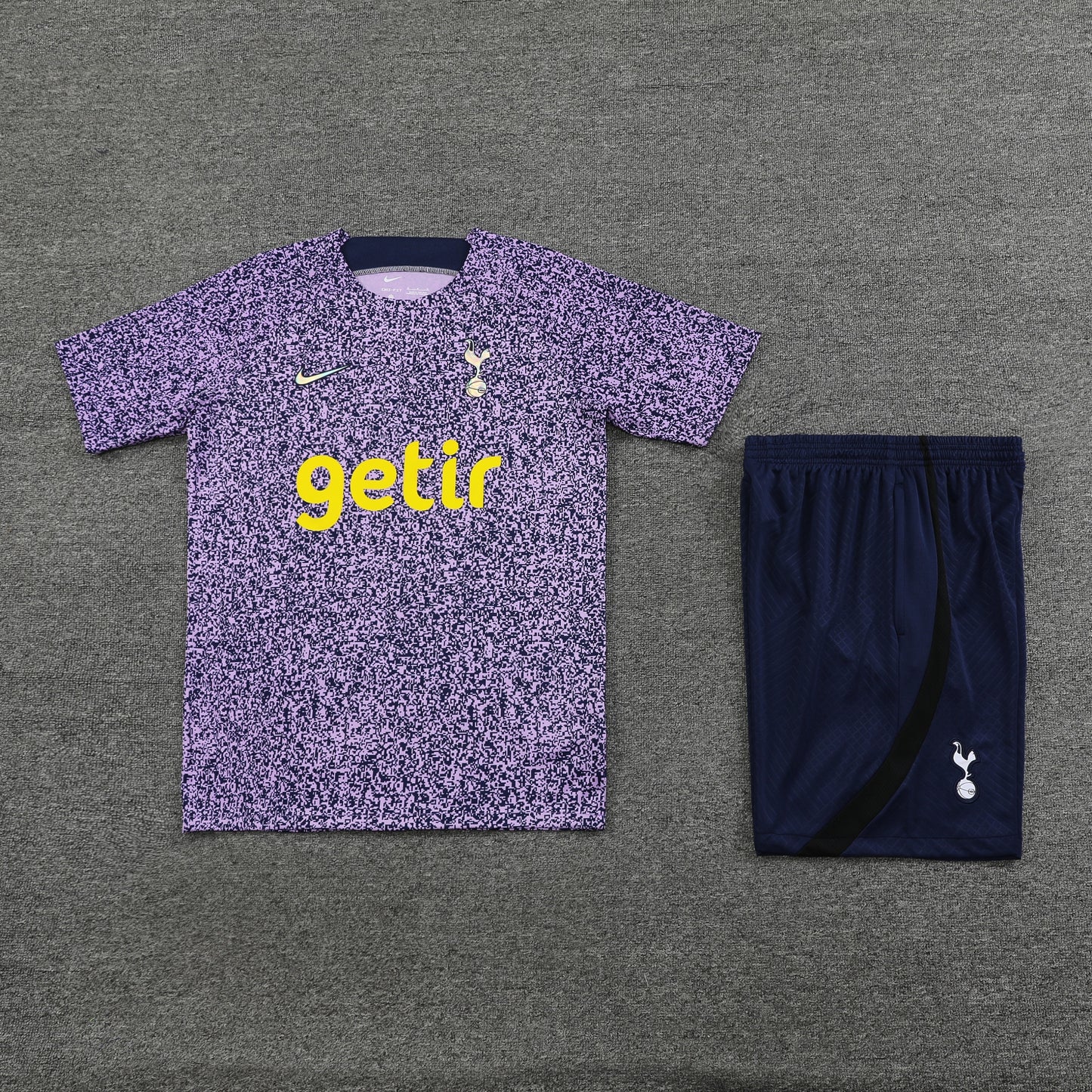 Tottenham Shorts Set-Purple and Navy Blue