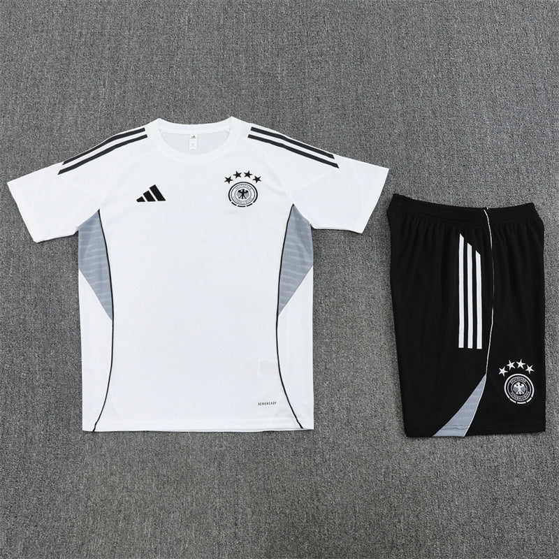 Germany Shorts Set-White and Black
