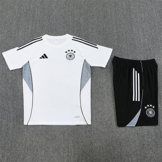Germany Shorts Set-White and Black