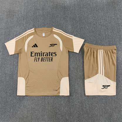 Arsenal Shorts Set-Brown and Cream