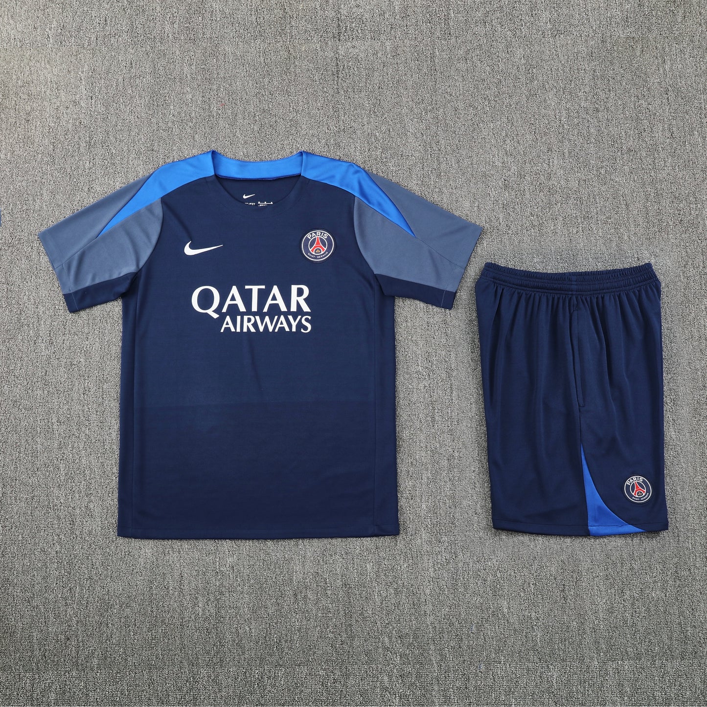 PSG Shorts Set-Dark Blue and Grey