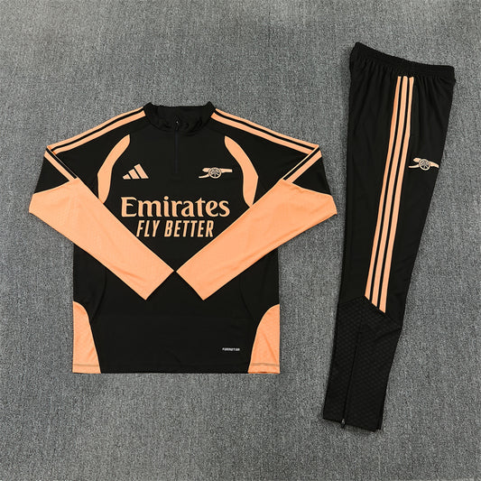 Arsenal Tracksuit-Black and Cream