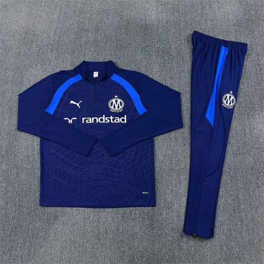 Olympique de Marseille Tracksuit-Navy Blue