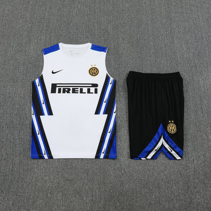 Inter Milan Vest Set-White and Black