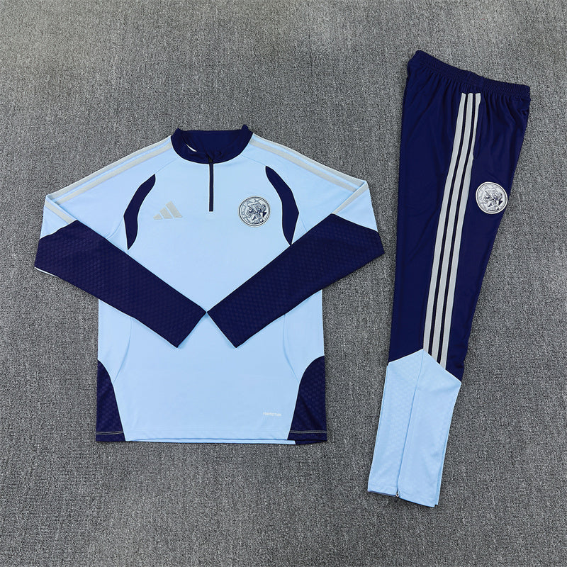 Ajax Tracksuit-Light Blue and Navy Blue