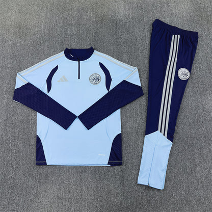 Ajax Tracksuit-Light Blue and Navy Blue