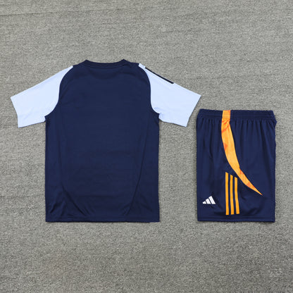 Real Madrid Shorts Set-Navy Blue and Orange