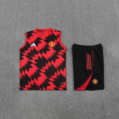Manchester United Vest Set-Red and Black