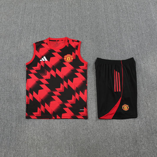 Manchester United Vest Set-Red and Black