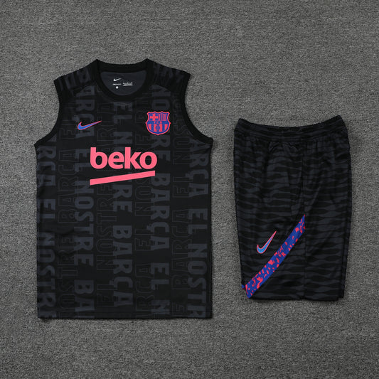 Barcelona Vest Set-Black
