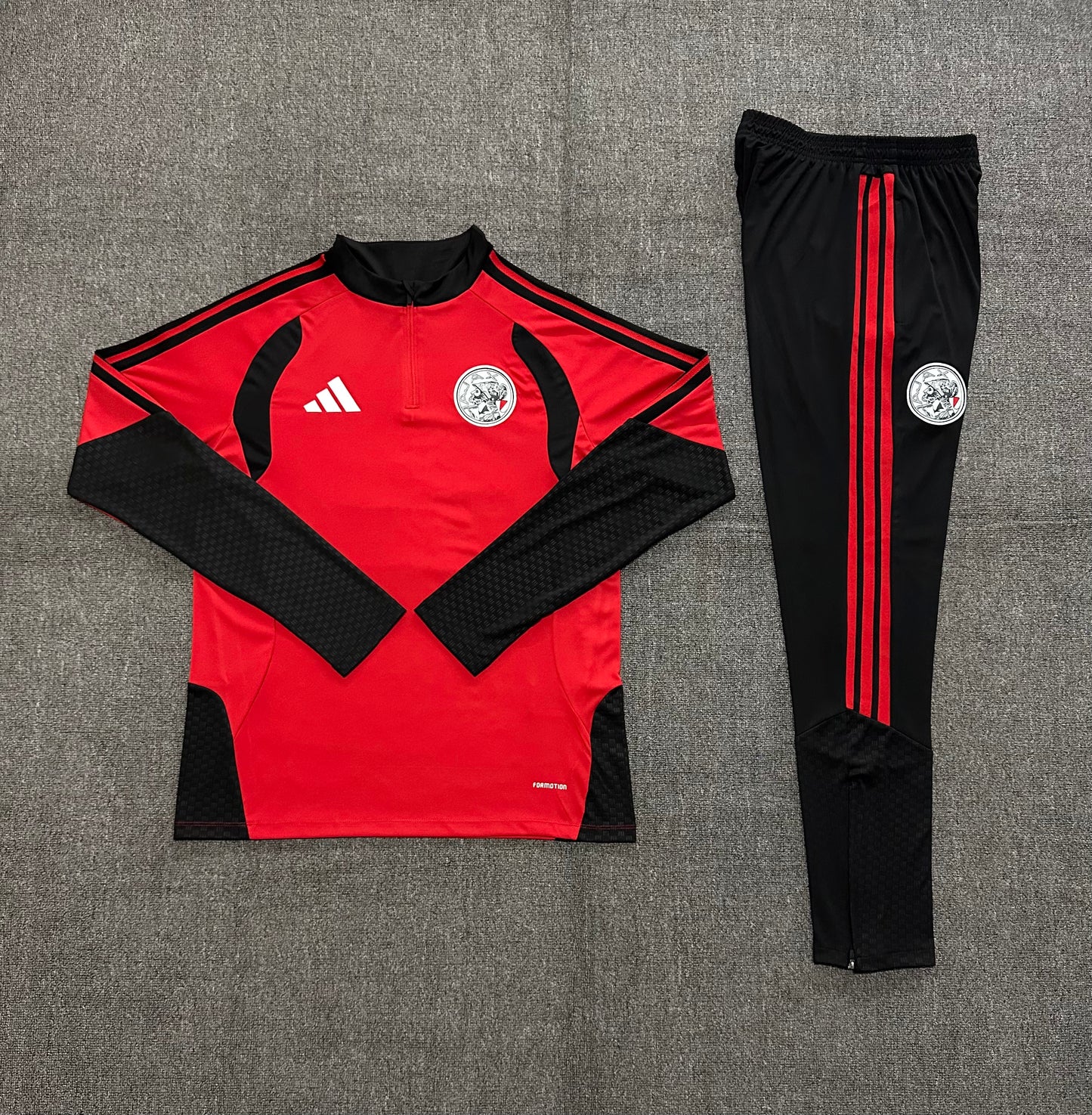 Ajax Tracksuit-Red and Black
