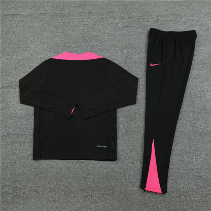 Chelsea Tracksuit-Black and Pink