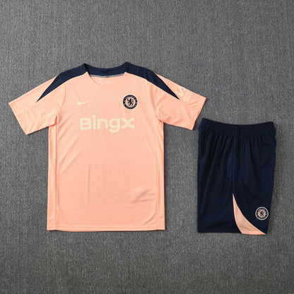 Chelsea Shorts Set-Cream and Navy Blue