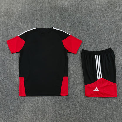Germany Shorts Set-Black and Red