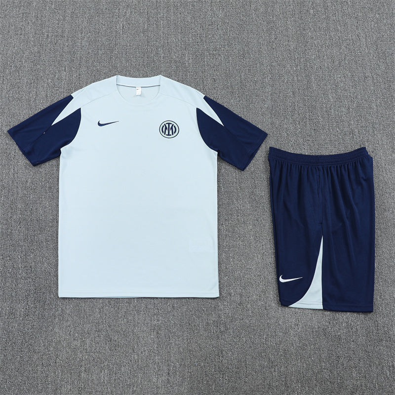 Inter Milan Shorts Set-Light Blue and Navy Blue