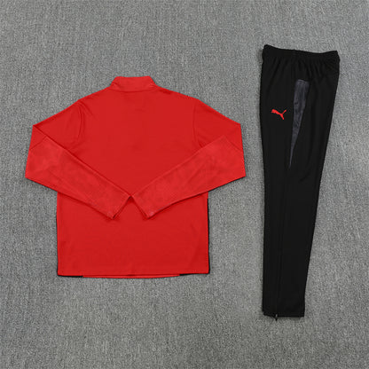 AC Milan Tracksuit-Red and Black