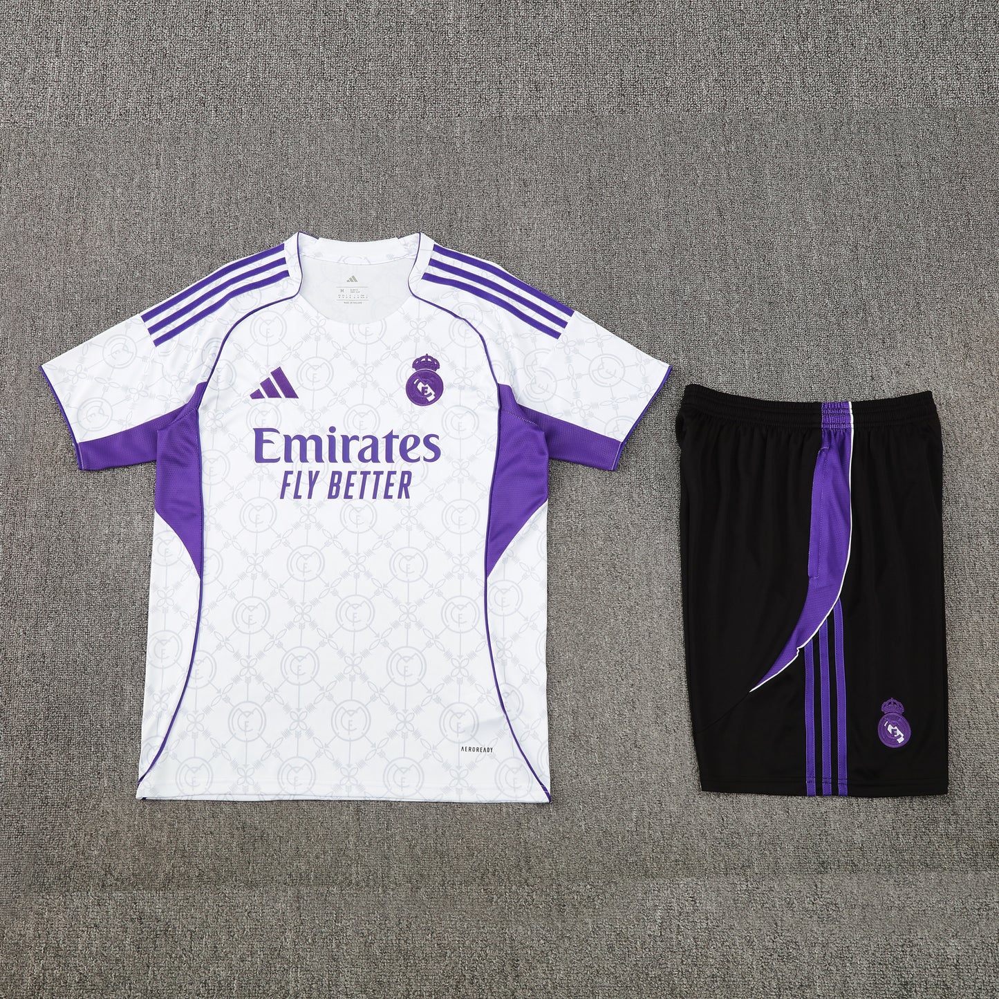 Real Madrid Shorts Set-White and Black