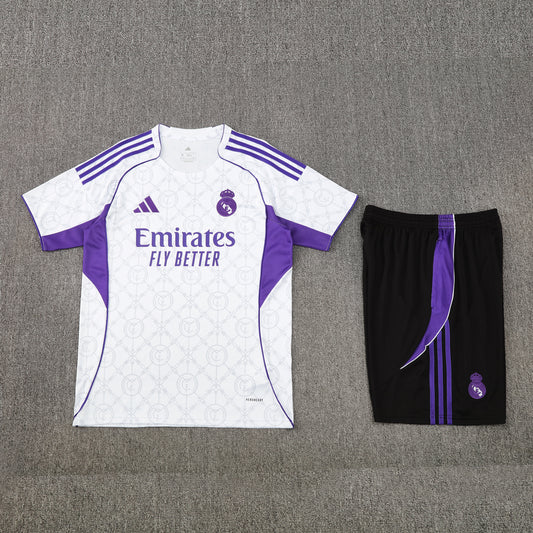 Real Madrid Shorts Set-White and Black