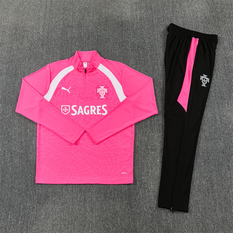 Portugal Tracksuit-Pink and Black