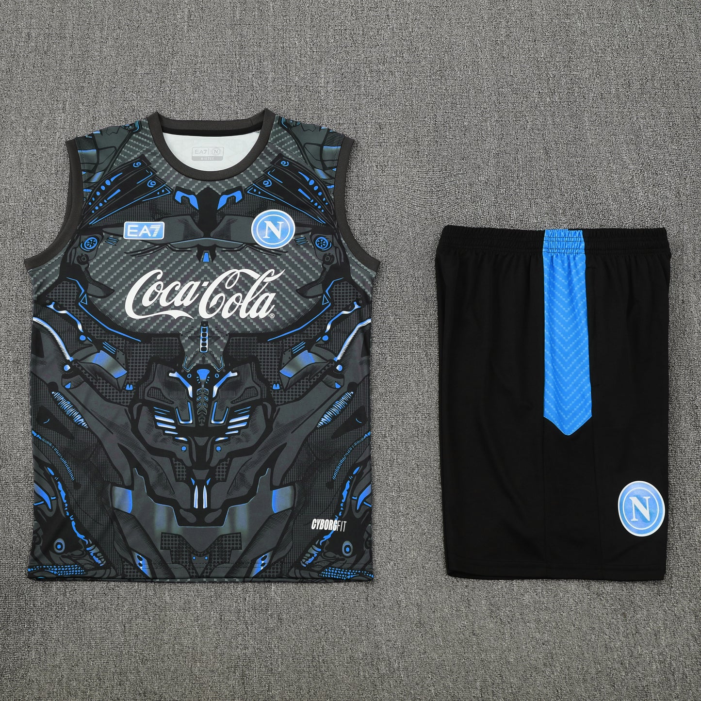 Napoli Vest Set-Dar Grey and Black