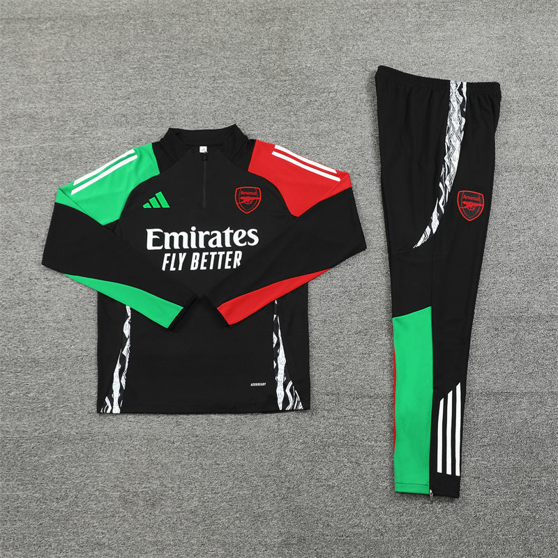Arsenal Tracksuit-Red, Green and Black