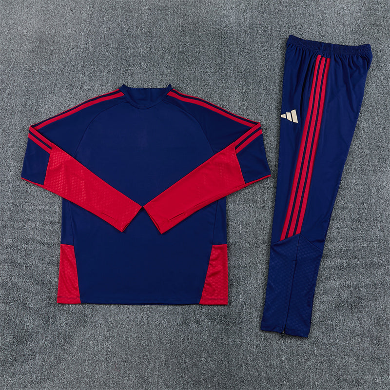 Arsenal Tracksuit-Red and Navy Blue