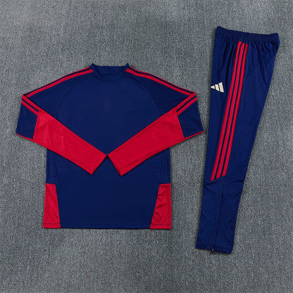 Arsenal Tracksuit-Red and Navy Blue