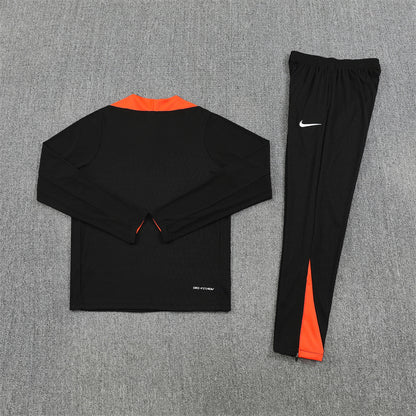 Brazil Tracksuit-Black and Orange