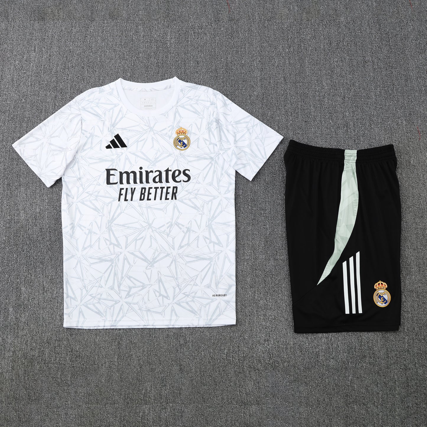 Real Madrid Shorts Set-White and Black