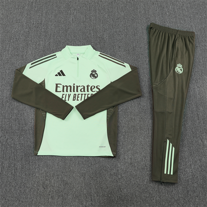 Real Madrid Tracksuit-Green and Dark Grey