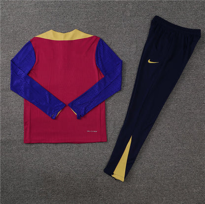 Barcelona Tracksuit-Maroon, Blue and Black