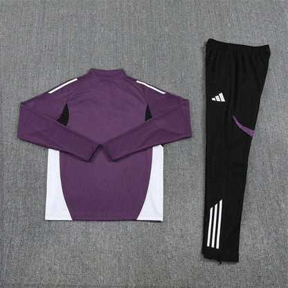 Manchester United Tracksuit-Purple and Black