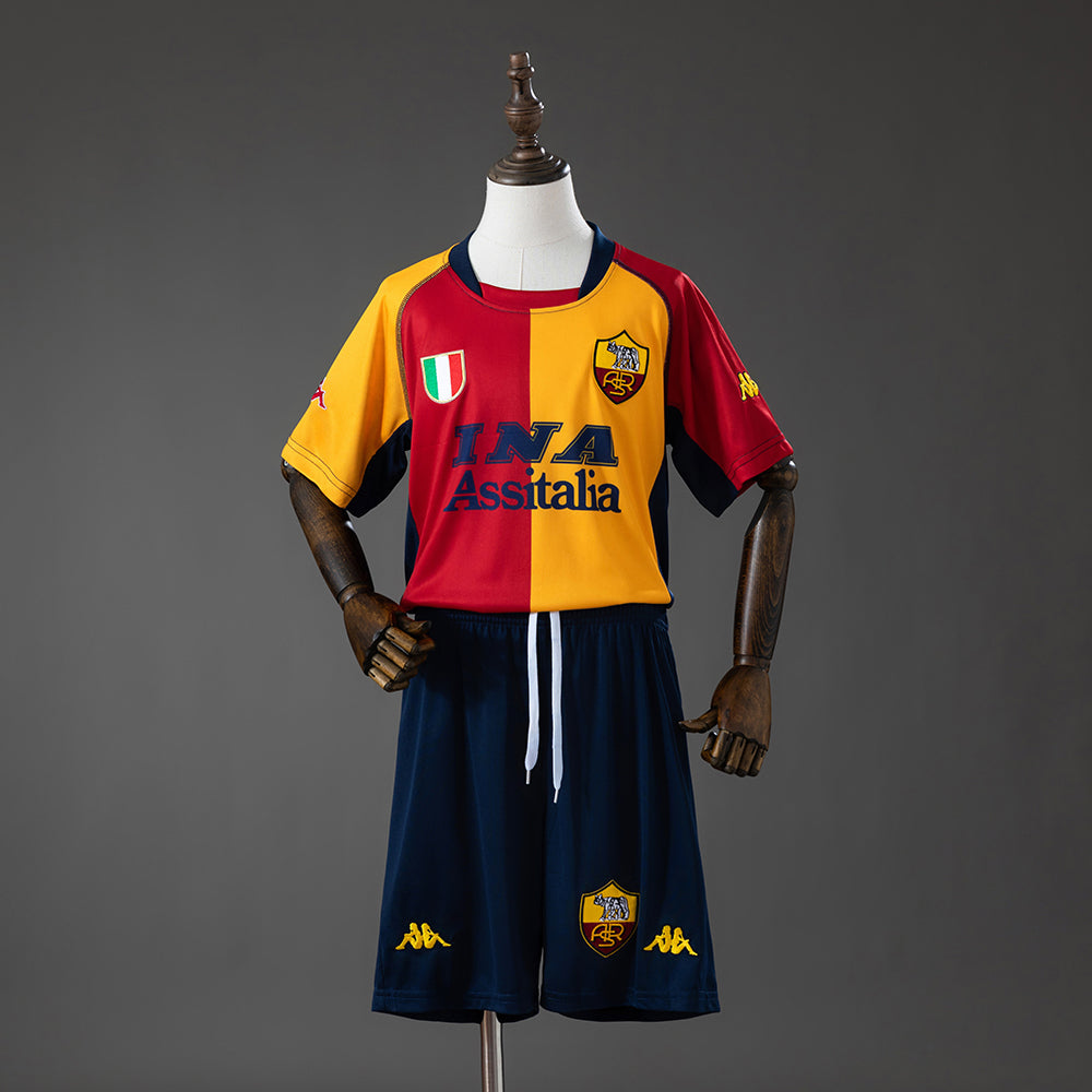 Roma 00/01 Champion Edition Retro Kids Kit