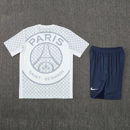 PSG Shorts Set-White and Grey